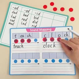 Erasable Phonics Learning White Board Kid's English Phonics Writing Pad Lightweight And Portable Learning Tool For Classroom