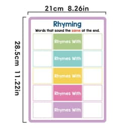 Erasable Phonics Learning White Board Kid's English Phonics Writing Pad Lightweight And Portable Learning Tool For Classroom