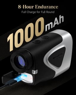 REDTIGER C016 Golf Rangefinder with Slope and Pin Lock Vibration Distance Meter with Rechargeable Battery Laser Range Finder
