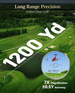 REDTIGER C016 Golf Rangefinder with Slope and Pin Lock Vibration Distance Meter with Rechargeable Battery Laser Range Finder