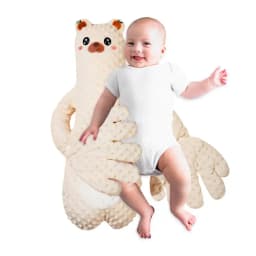 Baby Patting Sleeping Toy Bear Pat Pillow Adjustable Baby Patter Cute Cartoon Soother Red Bean Filling for Anti-Frightening Toy