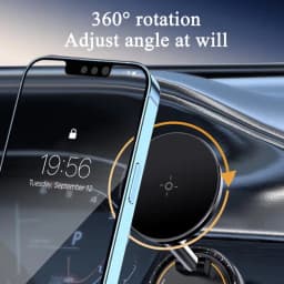 Vacuum Magnetic Car Phone Holder Strong Suction Cup Mobile Phone Holder 360-Degree Rotating Automotive Cellphone Mount