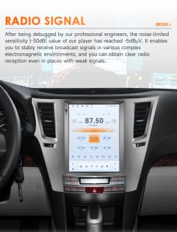 Android 14 2Din Car Radio for Subaru Outback Impreza Legacy 2009-2014 Multimedia Video Player Carplay 4G Stereo 9.7"