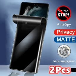 2Pcs Matte + Privacy Soft Hydrogel Film For OPPO Reno 8T 9 10 11 12 Pro Plus 5G Anti Spy Fingerprint Screen Protector