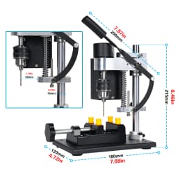 Mini Bench Drill Press High Precision 7-Speed Variable Electric Drilling Machine for DIY PCB Jewelry EU Warehouse