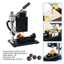 Mini Bench Drill Press High Precision 7-Speed Variable Electric Drilling Machine for DIY PCB Jewelry EU Warehouse