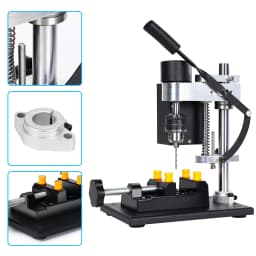 Mini Bench Drill Press High Precision 7-Speed Variable Electric Drilling Machine for DIY PCB Jewelry EU Warehouse
