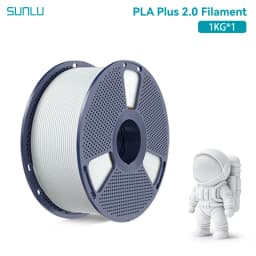 SUNLU 1KG PLA Plus 2.0 3D Printer Filament 1.75mm 1000g Spool (2.2lbs) Neatly Arranged No Knot Filament Fit Most FDM Printer
