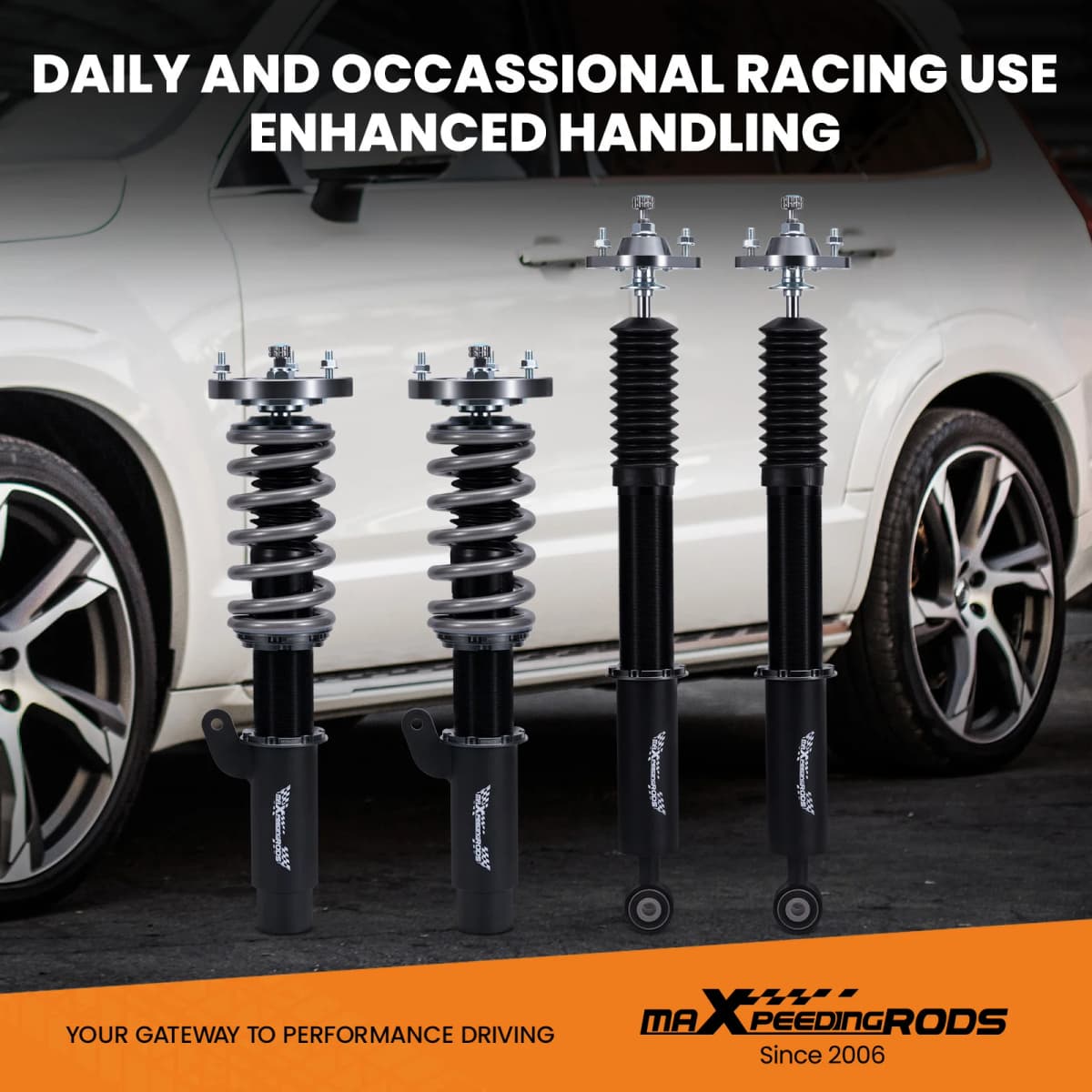 T7 24 Way Adjustable Damper Coilovers Kit For BMW E46 Sedan RWD 99-05 Coilovers Suspension Shocks Springs