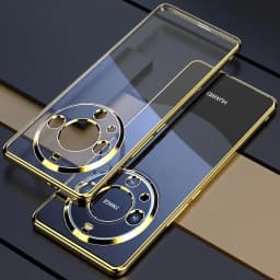 Magic6 Magic5 Lite Luxury Plating Clear Case For Huawei Honor Magic 6 5 Lite 5g Soft Silicone Transparent Back Cover 6lite 5lite