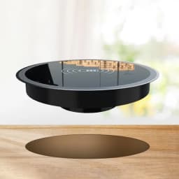 Invisible Wireless Charger Desk Hole Recessed Charger Grommet Fast Charging Station Cordless Desktop Charging Mat For Tabletop