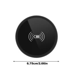 Invisible Wireless Charger Desk Hole Recessed Charger Grommet Fast Charging Station Cordless Desktop Charging Mat For Tabletop