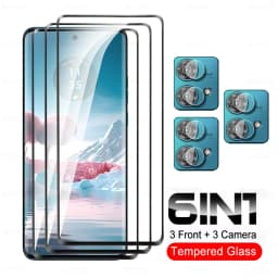 6To1 Curved Glass For Motorola Edge 40 Neo 50 Ultra 5G Tempered Glass Moto Rola Edge40 Pro Edge50 Fusion Camera Screen Protector