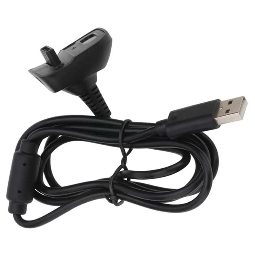 MICROSOFT XBOX 360 ARCADE ELITE SLIM black control charging CABLE