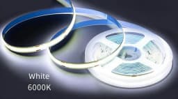 5M DC12V/24V Super Thin 5mm COB LED Strip 384LEDs/m Soft Flexible Light Bar Warm Cold White for Decor Lighting 3000K 4000K 6000K