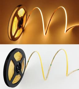 5M DC12V/24V Super Thin 5mm COB LED Strip 384LEDs/m Soft Flexible Light Bar Warm Cold White for Decor Lighting 3000K 4000K 6000K