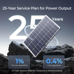 Renogy 100W Solar Panel N-Type, 12V 100 Watt Solar Panel 16Bb 25% High-Efficiency, N-Type Solar Panels for Rv Marine Boat