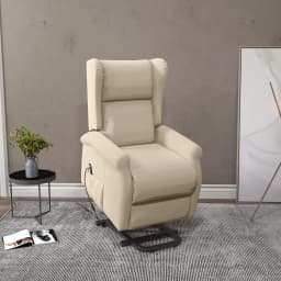HOMCOM Power Lift Chair for the Elderly Fabric Recliner Armchair w/ Remote