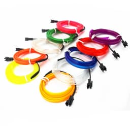 5M EL Wire Neon Light Novelty Light Neon LED lamp Flexible Rope Tube LED Strip String light Car Decoration With 6mm Sewing