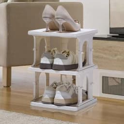 Foldable Shoe Storage Rack Portable Multi-Tier Shoe Organizer Rack Organizer Simple No Assembly Storage Rack Large Capacity Shoe