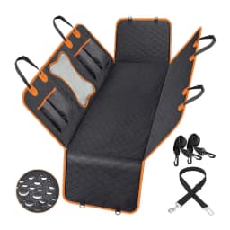 Universal Waterproof Dog Car Seat Cover for Back Seat Pet Car Seat Cover with Mesh Window Double-Layer Thickening Anti-Dirty