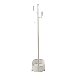 Small Floor-standing Coat Rack for Home BedroomClothes Rack with Wheels,60cmW x 31.5cmD x 173cmH