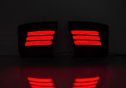 Pair LED Rear Bumper Brake Tail Light for Toyota Land Cruiser Prado LC250 J250 2024+ Reflector Lamp with Dynamic Sequential Turn