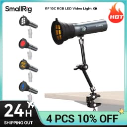 SmallRig RF 10C RGB LED Video Light Photography Flashlight 7500mAh Alloy Patterned Light 4-Color Fill Light with 20 Patterned