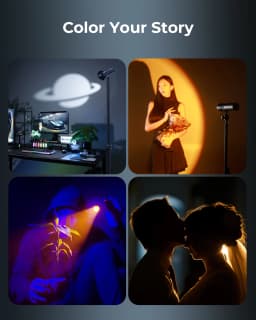 SmallRig RF 10C RGB LED Video Light Photography Flashlight 7500mAh Alloy Patterned Light 4-Color Fill Light with 20 Patterned