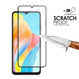 6-in-1 For OPPO A38 Glass For OPPO A38 Tempered Glass 9H HD Full Cover Glue Protective Screen Protector OPPO A38 A 38 Lens Glass