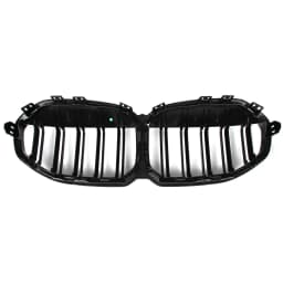 Gloss Black M4 Style Front Kidney Grille Grill For BMW 1 Series F40 5-Door Hatchback 2019-2024 Grille Grill Cover 118d 116d 120d