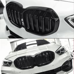 Gloss Black M4 Style Front Kidney Grille Grill For BMW 1 Series F40 5-Door Hatchback 2019-2024 Grille Grill Cover 118d 116d 120d