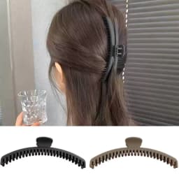 Claw Hair Clips for Women 2 Pack Portable Small Hair Claw Non-Slip Banana Hairpins Big Barrettes Slim Bun Pins Strong Grip Clips