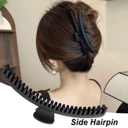 Claw Hair Clips for Women 2 Pack Portable Small Hair Claw Non-Slip Banana Hairpins Big Barrettes Slim Bun Pins Strong Grip Clips