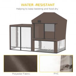 PawHut Rabbit Hutch Cover, Bunny Guinea Pig Cage Water-Resistant Protector