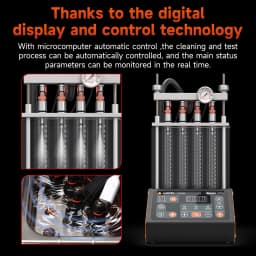 ANCEL ANJ400 GDI Auto Car Ultrasonic Fuel Injector Cleaner Tester Leak Test Machine 4-Cylinders EFI FEI Cleaner Test Cleaner