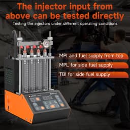 ANCEL ANJ400 GDI Auto Car Ultrasonic Fuel Injector Cleaner Tester Leak Test Machine 4-Cylinders EFI FEI Cleaner Test Cleaner