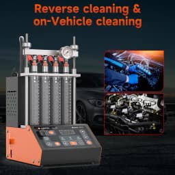 ANCEL ANJ400 GDI Auto Car Ultrasonic Fuel Injector Cleaner Tester Leak Test Machine 4-Cylinders EFI FEI Cleaner Test Cleaner