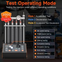 ANCEL ANJ400 GDI Auto Car Ultrasonic Fuel Injector Cleaner Tester Leak Test Machine 4-Cylinders EFI FEI Cleaner Test Cleaner