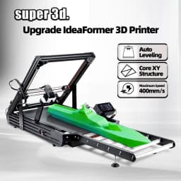 IdeaFormer IR3 V2 FDM 3D Printer Auto Leveling Core XY Stable Structure Infinite Z-Axis Steel Conveyor Belt With Extended Tray