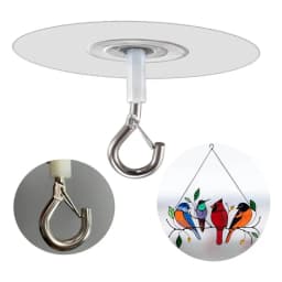1pcs Ceiling Hooks Self Stick Heavy Duty Hooks Without Drilling Kitchen Wall Key Hangers for Hanging Plant Wind Chimes