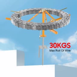 Spinning Jenny Wire Dispenser (Collapsible Fencing Rope Cattle Dereeler Cable)