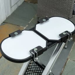 Outsunny Foldable 2 Burner Gas BBQ Grill Trolley w/ Side Shelves Storage Pocket