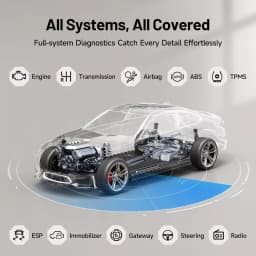 TOPDON ArtiDiag EU Bi-Directional Scanner Full-System Diagnostic Tool All Service Functions Active Test Lifetime Free Update