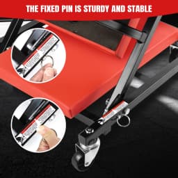 DayPlus 2-in-1 Folding Car Creeper 36" Mechanics Stool Padded Crawler Board with Extra Head Padding,360° Swivel Wheels For Home