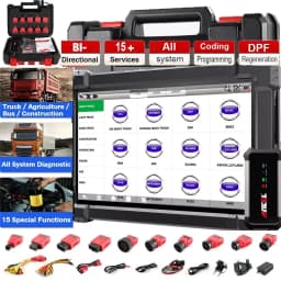 2026 Ancel X7 HD Trucks Professional Diagnostic Device Complete System OBD2 Scanner ECU Oil Reset Bi-directional for Iveco MAN