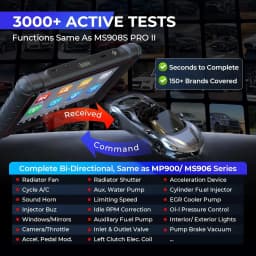 Autel MaxiCOM MK900 Diagnostic Scan Tool All System Active Test OBDII Scanner DoIP CAN FD FCA Autoauth SGW Update of MK808BT PRO