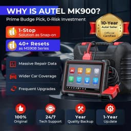 Autel MaxiCOM MK900 Diagnostic Scan Tool All System Active Test OBDII Scanner DoIP CAN FD FCA Autoauth SGW Update of MK808BT PRO