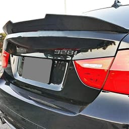 PSM Style Rear Trunk Spoiler for BMW E90 M3 3 Series 2005-2011 316i 318i 320d 323i 325i Sedan Rear Tail Wing Carbon Fiber Look