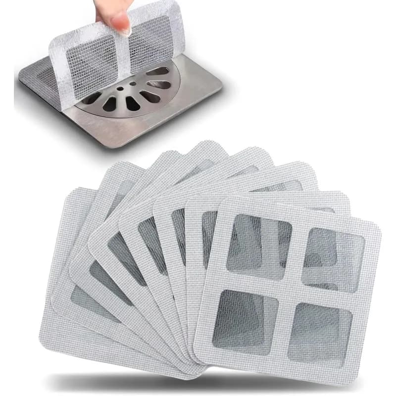 FePen Drain Strainer, Pack of 50 Shower Hair Strainer, Disposable Shower Drain Stickers, Drain Strainer,
